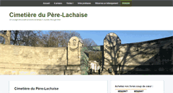 Desktop Screenshot of pere-lachaise.com